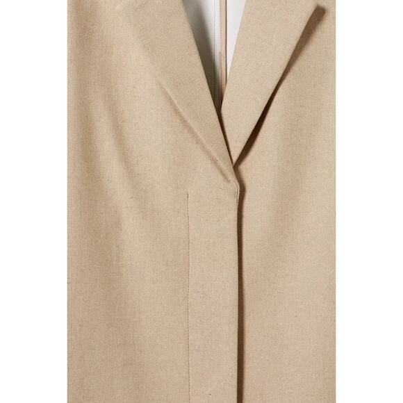 WEEKDAY Lond Linen Mix Coat - Picture 8 of 10